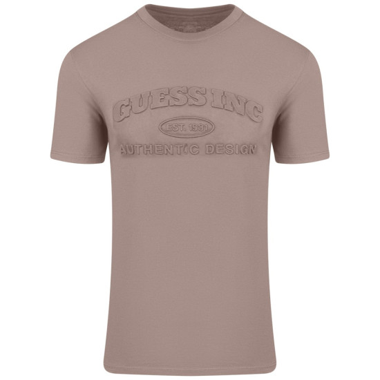 GUESS Μπεζ T-shirt C Neck - GU0APM4BI16K9RM10000