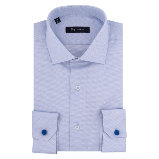 GUY LAROCHE Γαλάζιο Πουκάμισο με Μικροσχέδιο - GL2128318/CL