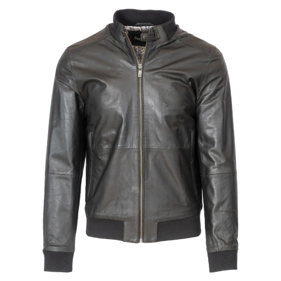 GUY LAROCHE Μαύρο Δερμάτινο τύπου bomber - 722