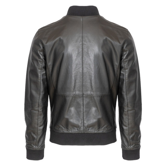 GUY LAROCHE Μαύρο Δερμάτινο τύπου bomber - 722