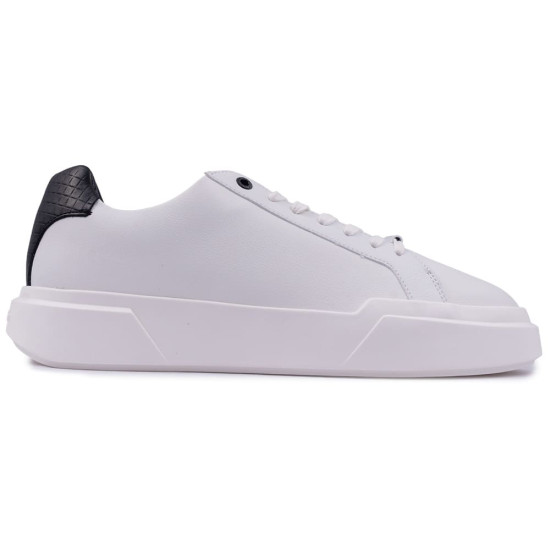 Calvin Klein Λευκά Sneakers 100% Leather - HM0HM02239
