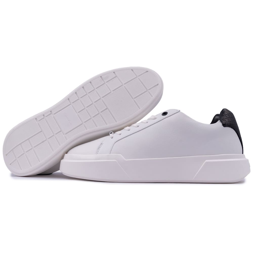Calvin Klein Λευκά Sneakers 100% Leather - HM0HM02239