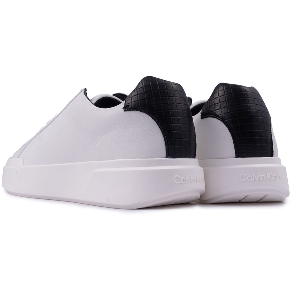 Calvin Klein Λευκά Sneakers 100% Leather - HM0HM02239