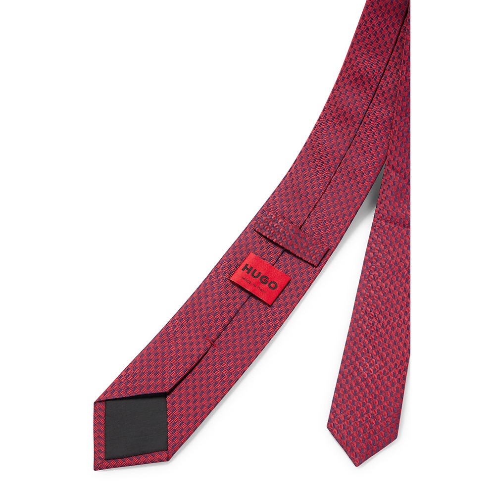Hugo Κόκκινη Γραβάτα 100% Silk - 50492483
