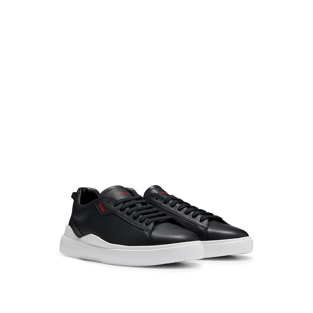 Hugo Μαύρα Sneakers Blake Tenn 100% Leather - 50499261