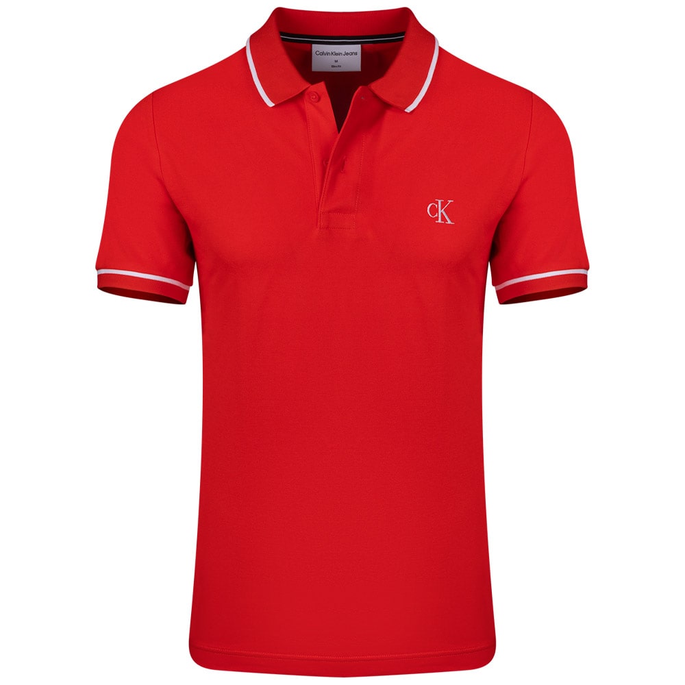 Calvin Klein Κόκκινο Κοντομάνικο polo - J30J315603