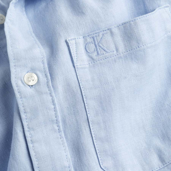 Calvin Klein Σιέλ Πουκάμισο - J30J320077