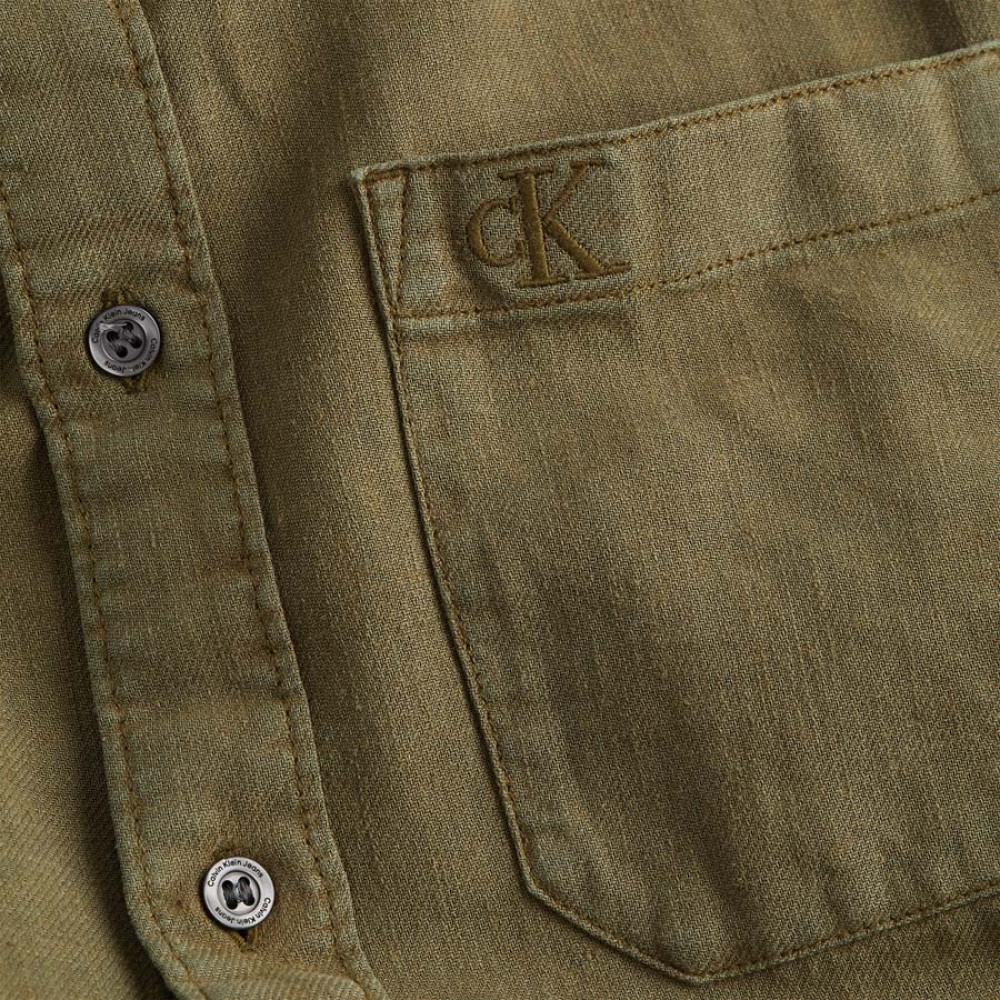 Calvin Klein Λαδί Πουκάμισο - J30J320077
