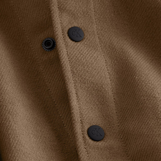 Calvin Klein Μπεζ Πουκάμισο Overshirt - J30J323971