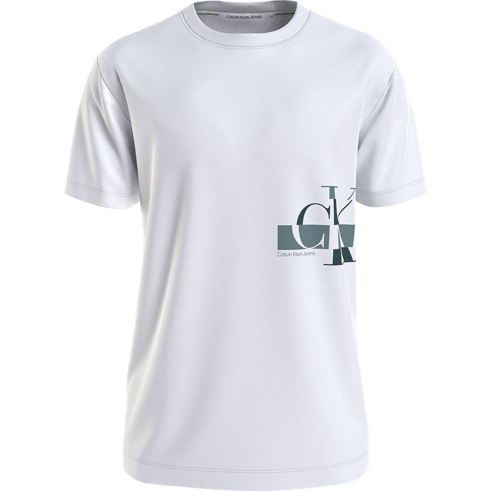 Calvin Klein Λευκό T-shirt Crew Neck - J30J324019