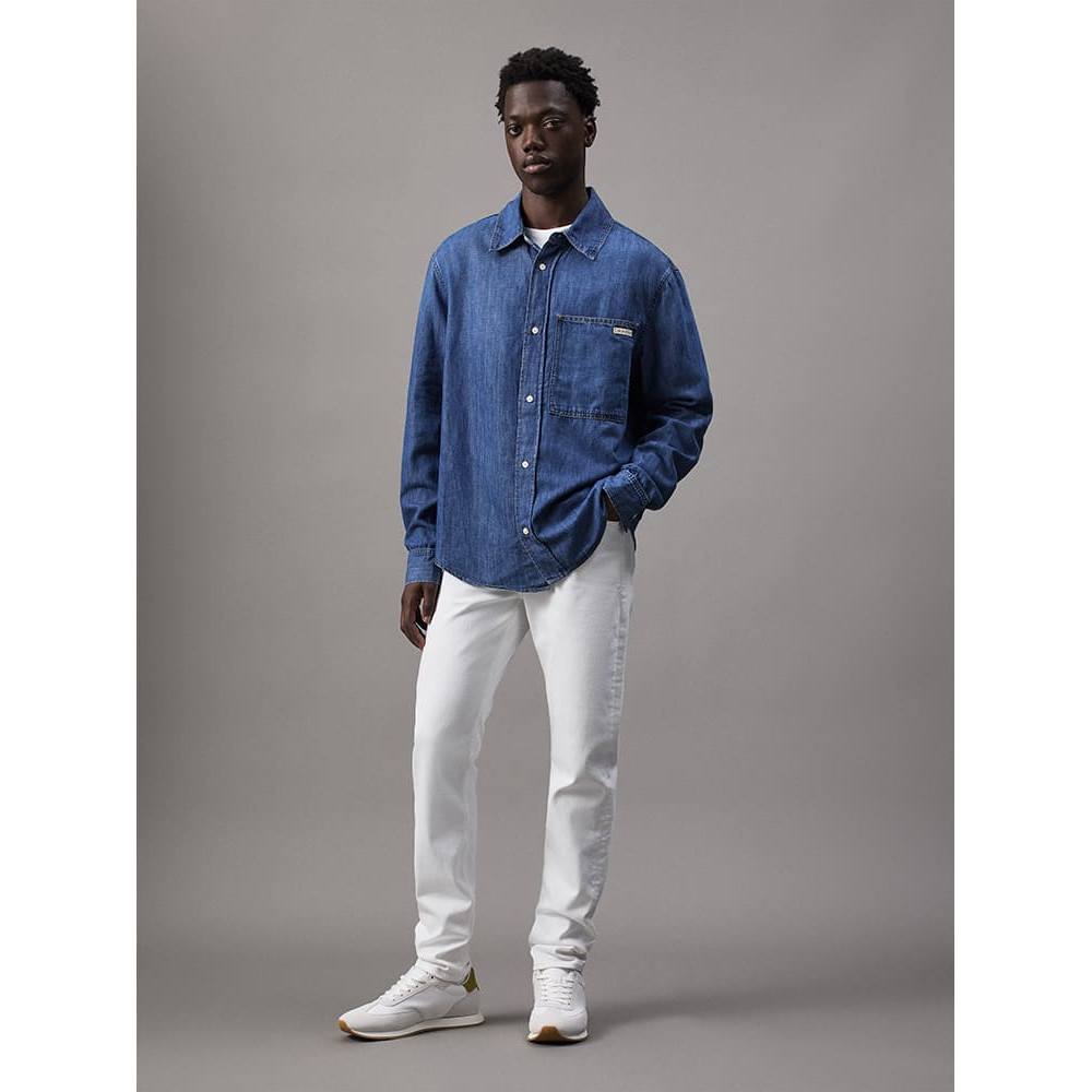 Calvin Klein Μπλε Πουκάμισο Denim - J30J327509