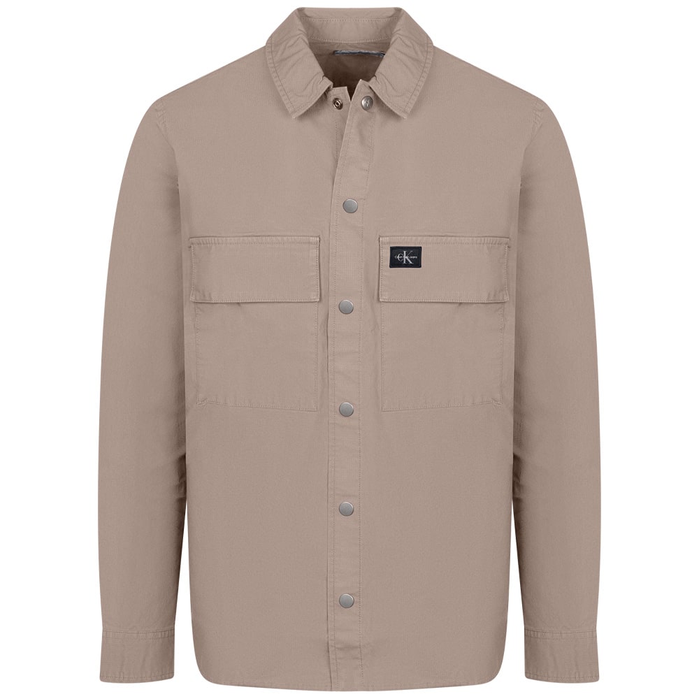 Calvin Klein Μπεζ Πουκάμισο Overshirt - J30J327584
