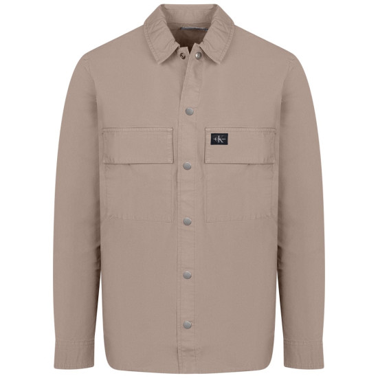 Calvin Klein Μπεζ Πουκάμισο Overshirt - J30J327584