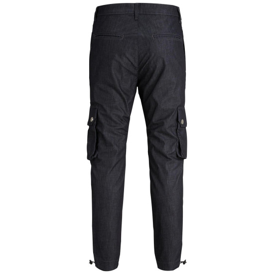 JACK & JONES Blue Denim Παντελόνι Cargo - 12177712