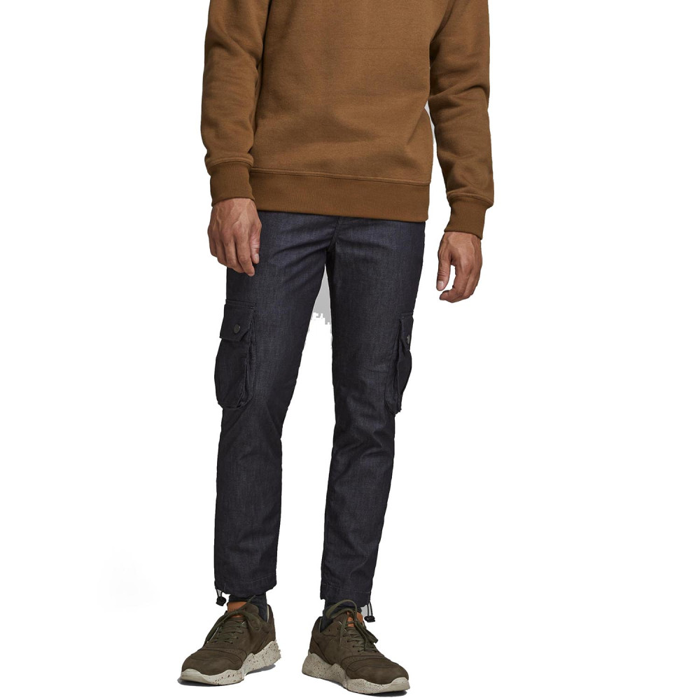 JACK & JONES Blue Denim Παντελόνι Cargo - 12177712