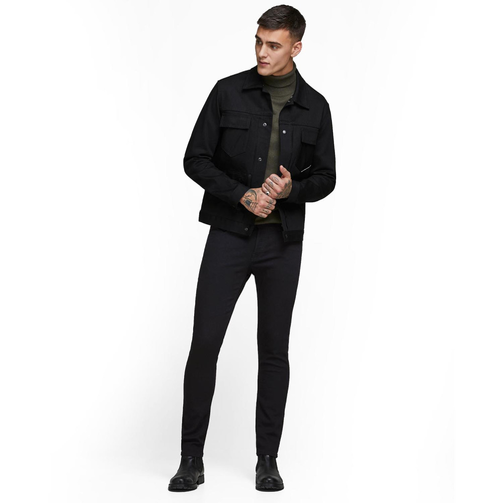 JACK & JONES Μαύρο Jean - 12152346