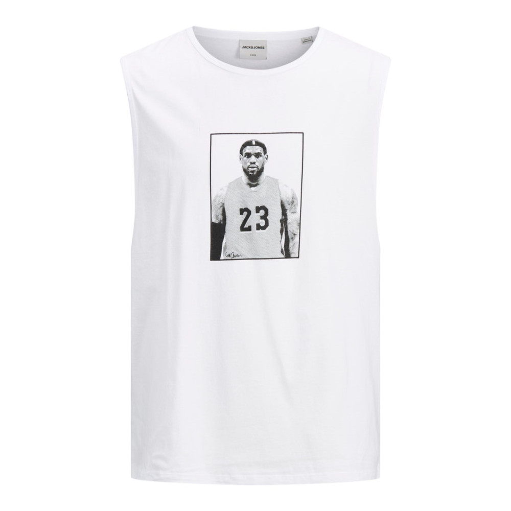 JACK & JONES Λευκό T-Shirt Αμάνικο - 12189732