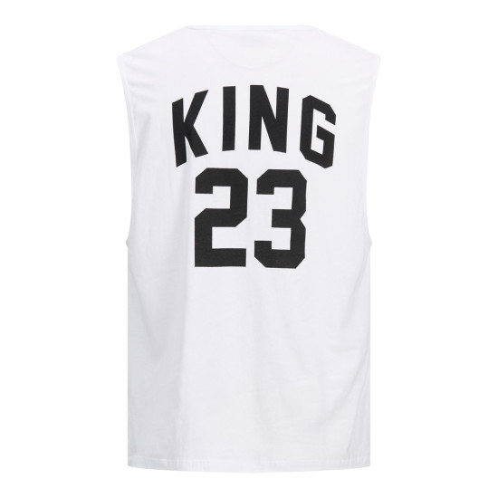 JACK & JONES Λευκό T-Shirt Αμάνικο - 12189732