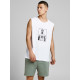 JACK & JONES Λευκό T-Shirt Αμάνικο - 12189732