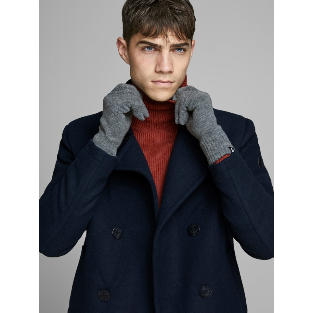 JACK & JONES - Γάντια Πλεκτά 12159459 Γκρι