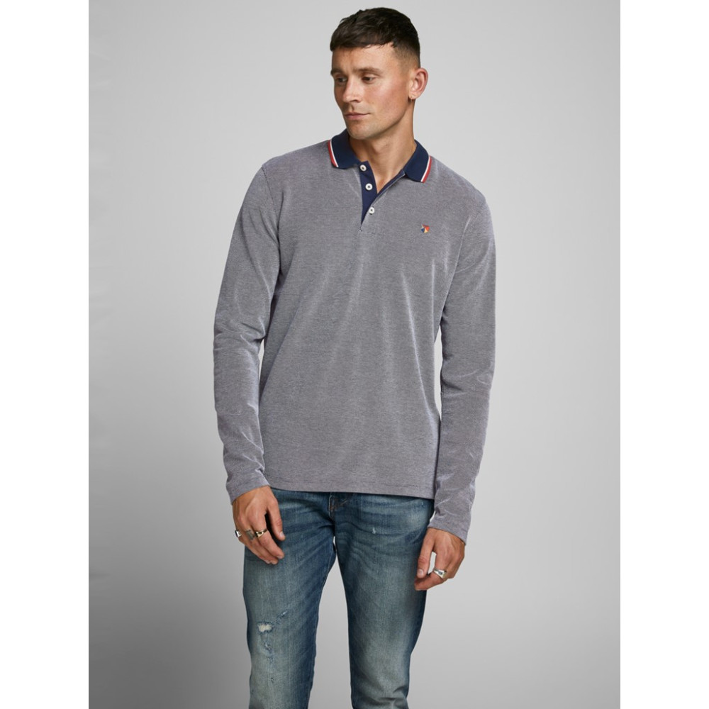JACK & JONES Μπλε Μακρυμάνικο polo - 12174038