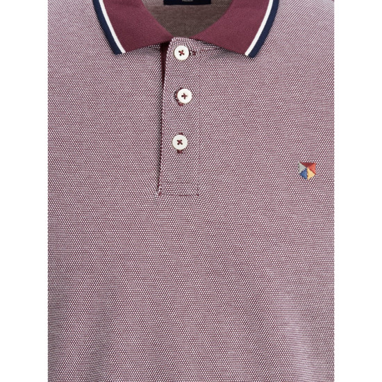 JACK & JONES - Μπλούζα Polo 12174038 Μπορντό