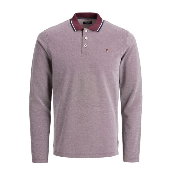 JACK & JONES - Μπλούζα Polo 12174038 Μπορντό