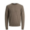 JACK & JONES Καφέ Πουλόβερ C Neck 100% Wool - 12175288