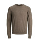 JACK & JONES Καφέ Πουλόβερ C Neck 100% Wool - 12175288