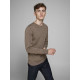 JACK & JONES Καφέ Πουλόβερ C Neck 100% Wool - 12175288
