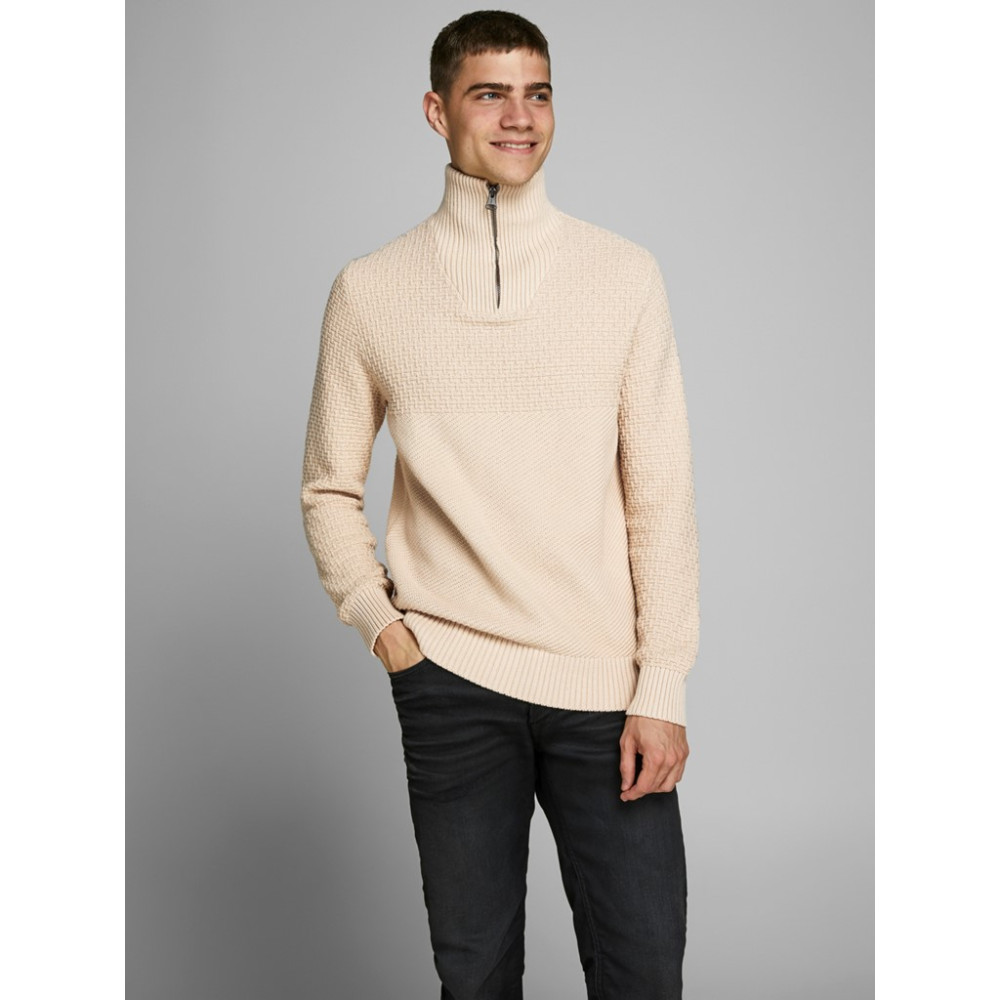 JACK & JONES - Πλεκτό 12175843 Μπέζ