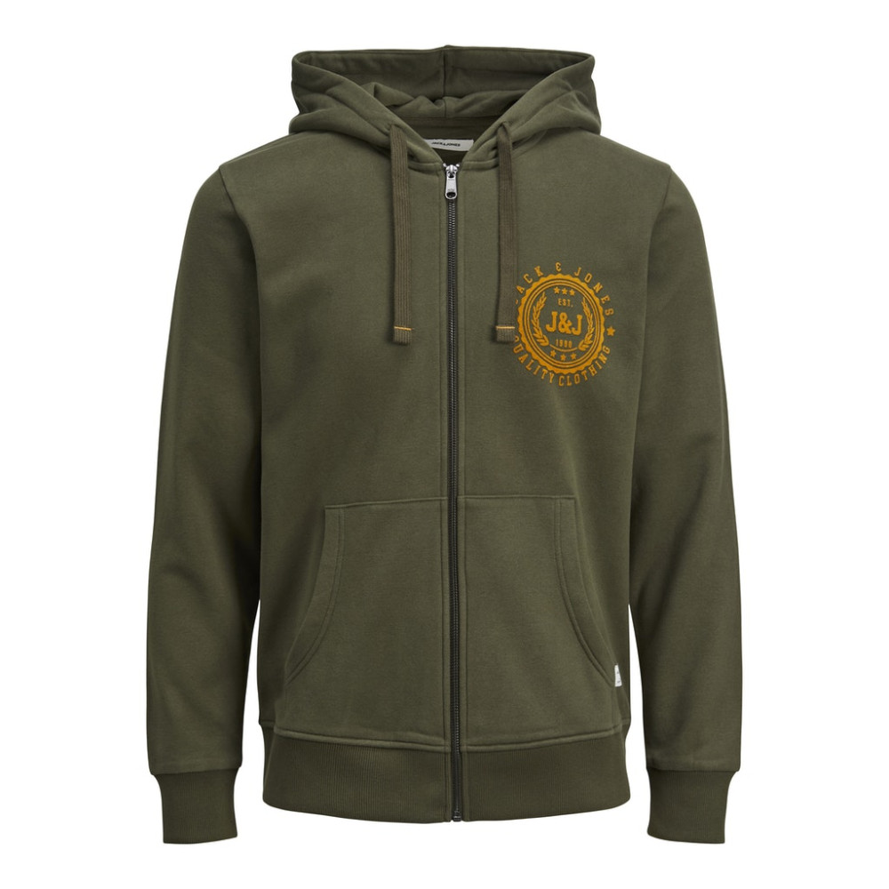 Jack and Jones Πράσινη Ζακέτα Hoodie - 12189640