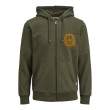 Jack and Jones Πράσινη Ζακέτα Hoodie - 12189640