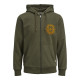 Jack and Jones Πράσινη Ζακέτα Hoodie - 12189640