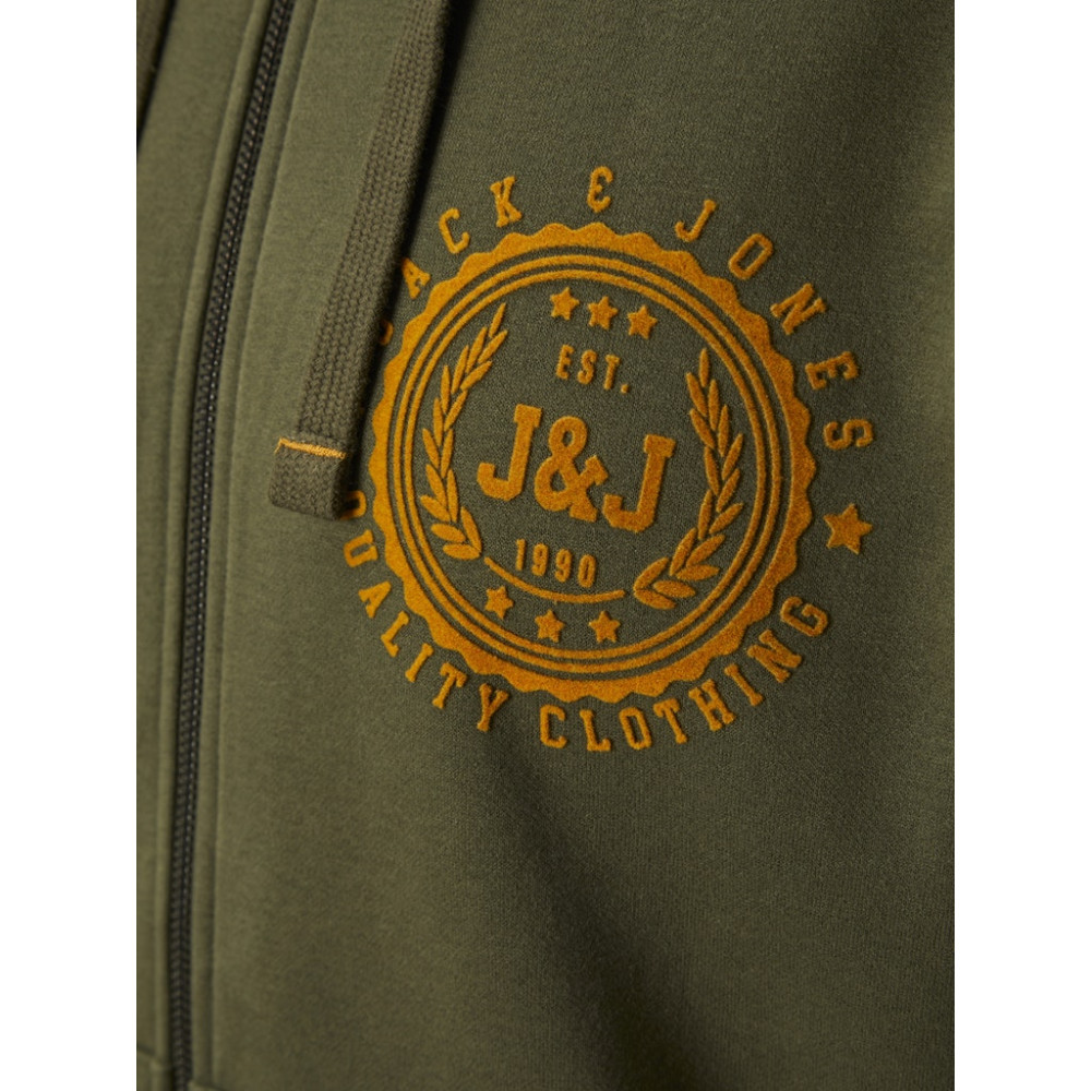 Jack and Jones Πράσινη Ζακέτα Hoodie - 12189640
