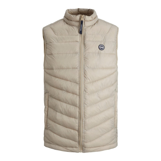 Jack and Jones Αμάνικο Μπεζ Μπουφάν - 12211790 