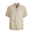 Jack and Jones Μπεζ Πουκάμισο Hawaiian - 12228020