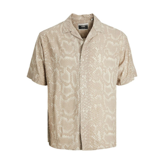 Jack and Jones Μπεζ Πουκάμισο Hawaiian - 12228020