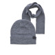 Jack and Jones Γκρι Σετ Κασκόλ Σκουφί - 12163827