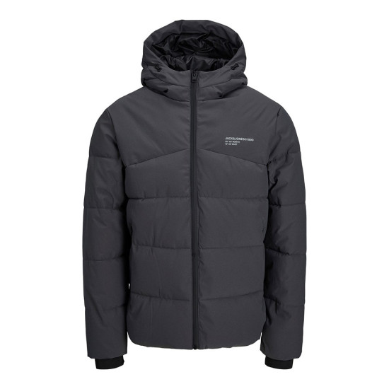 Jack and Jones Ανθρακί Μπουφάν τύπου Puffer Jacket - 12236065 