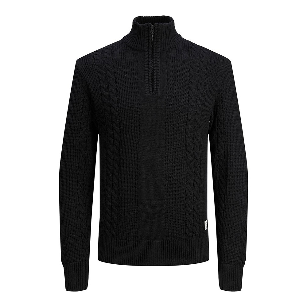 Jack and Jones Μαύρο Half Zip - 12242950