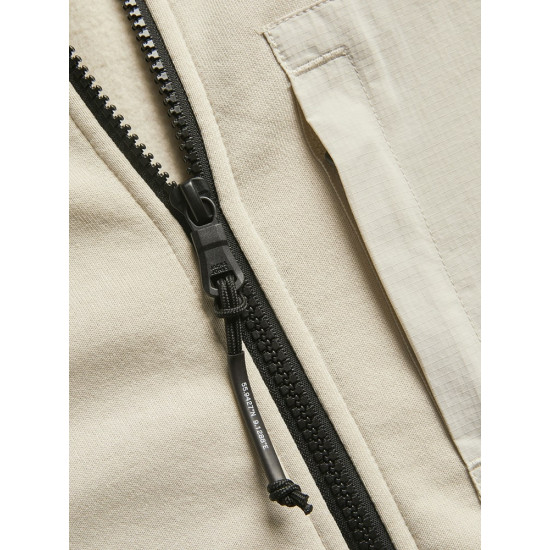 Jack and Jones Εκρού Ζακέτα High Neck - 12261869