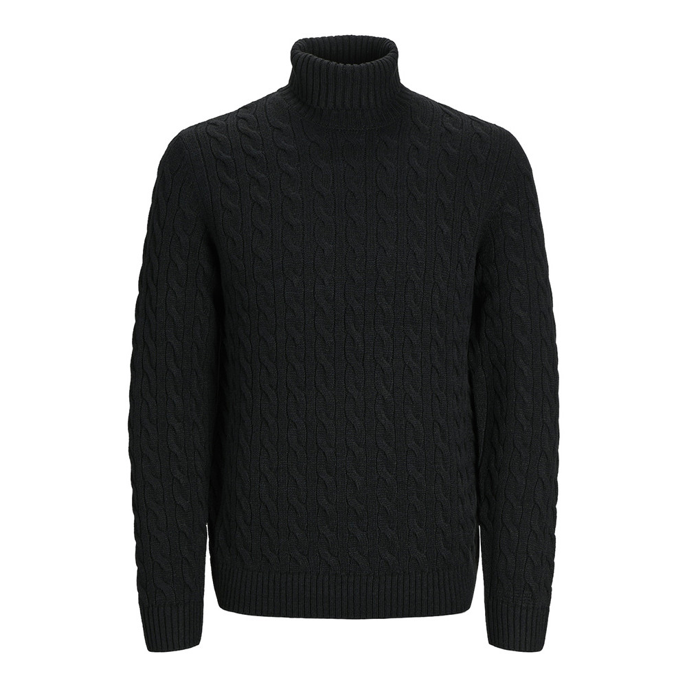 Jack and Jones Μαύρο Ζιβάγκο Cable Knit - 12261776