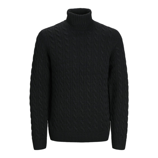 Jack and Jones Μαύρο Ζιβάγκο Cable Knit - 12261776