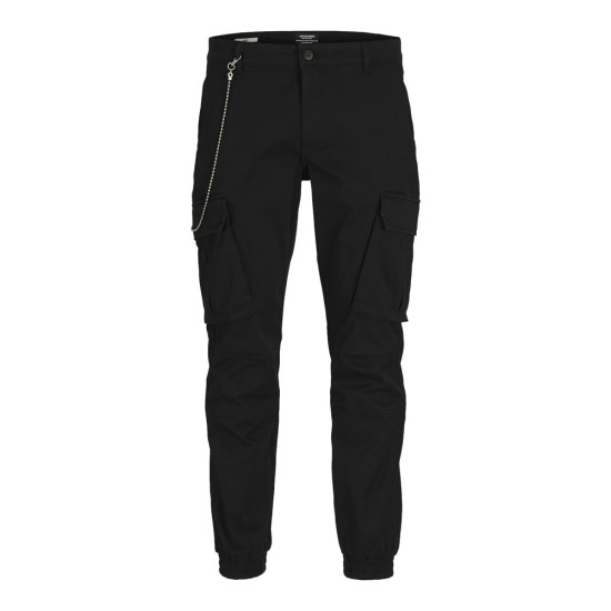 Jack and Jones Μαύρο Παντελόνι Cargo - 12267244