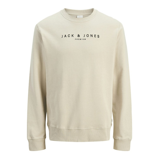 Jack and Jones Εκρού Φούτερ C Neck - 12283436