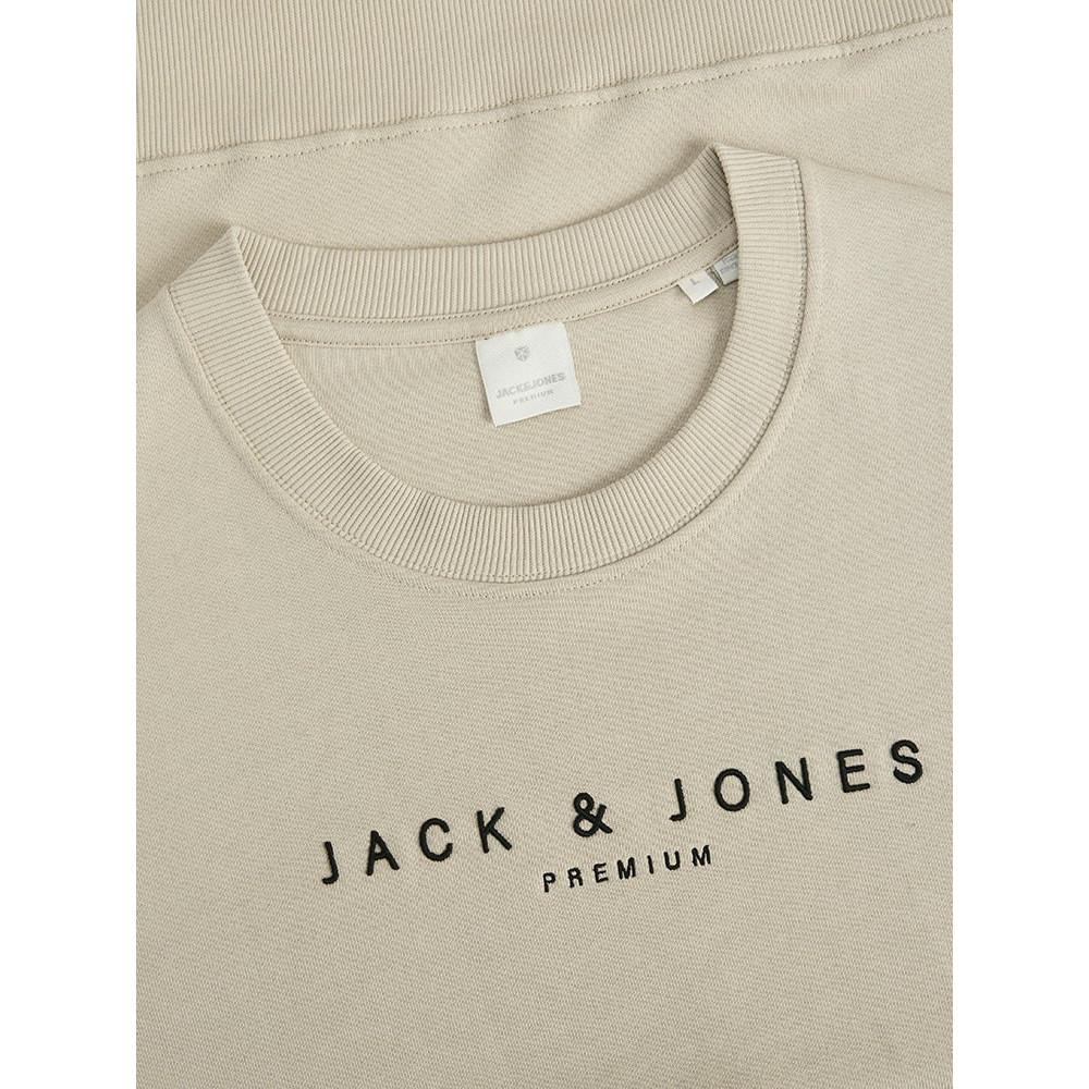 Jack and Jones Εκρού Φούτερ C Neck - 12283436
