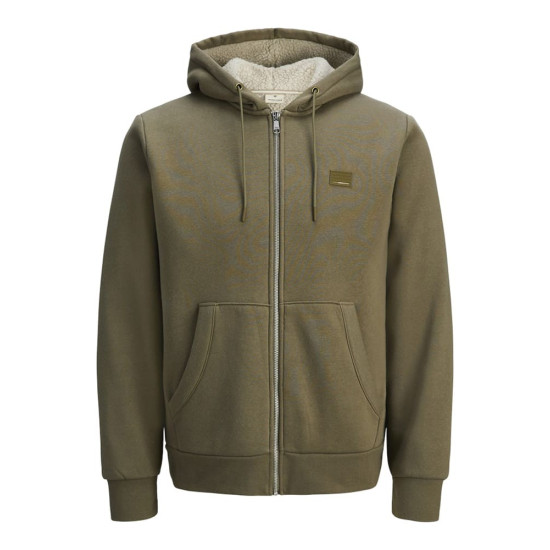 Jack and Jones Λαδί Ζακέτα Hoodie - 12262125