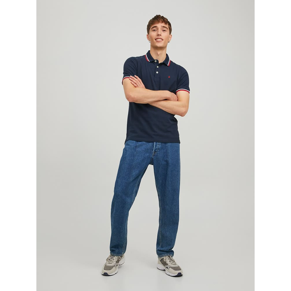 Jack and Jones Μπλε Σκούρο Κοντομάνικο polo - 12136668