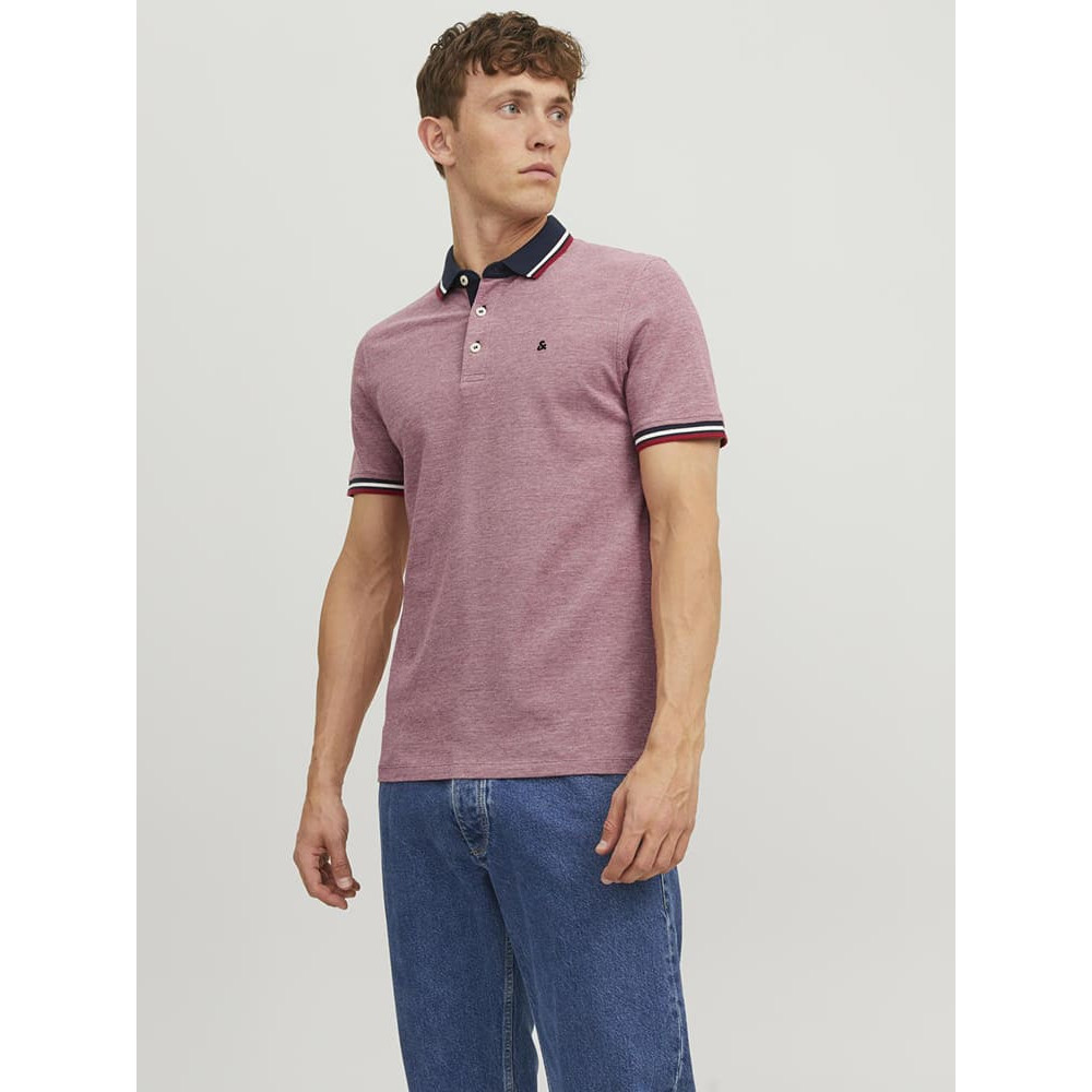 Jack and Jones Κόκκινο Κοντομάνικο polo - 12136668